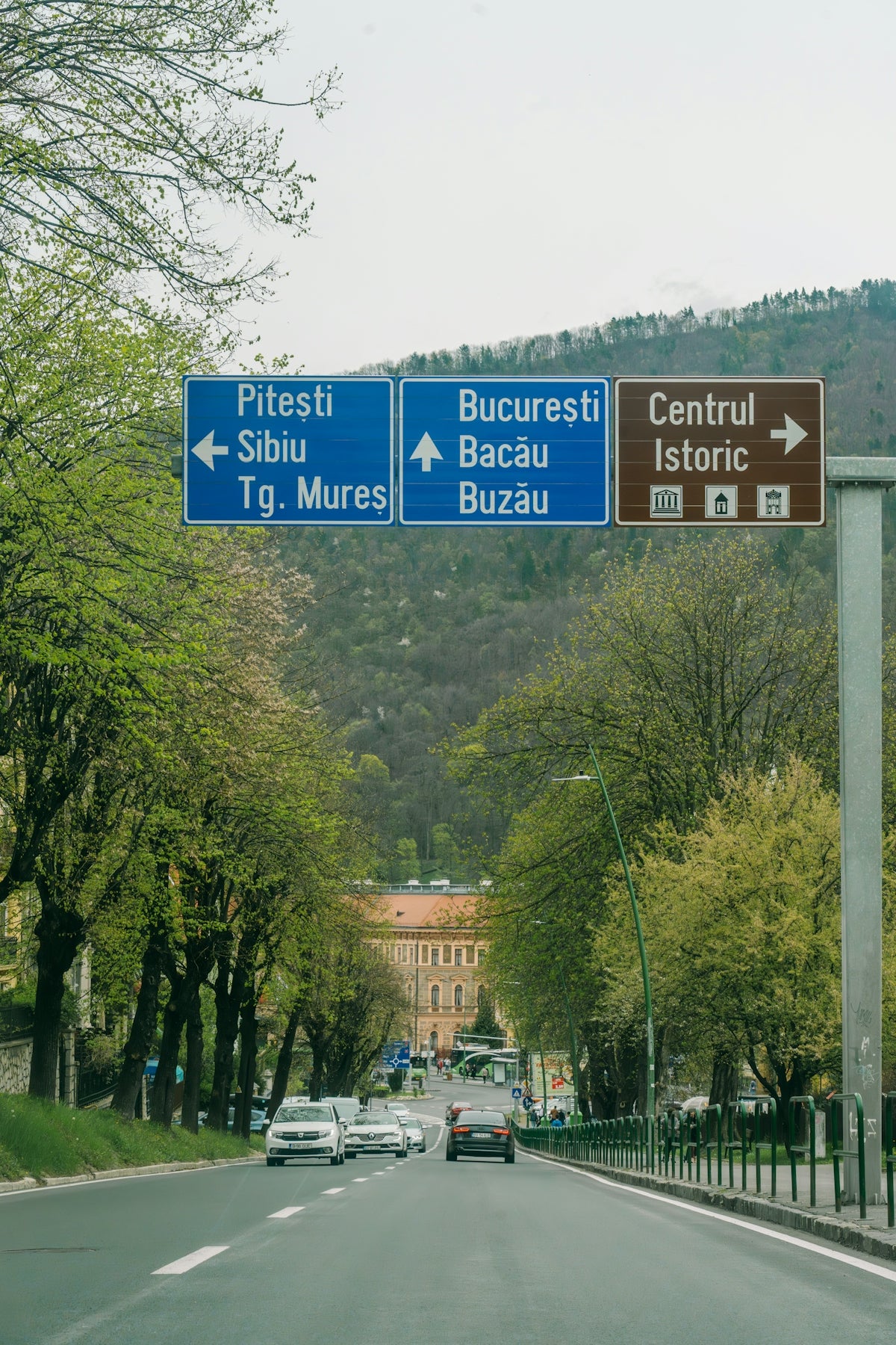a couple of signs that are on the side of a road